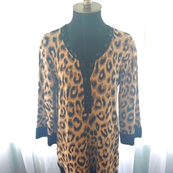 Vintage leopard print tunic. - Picture 6 of 8